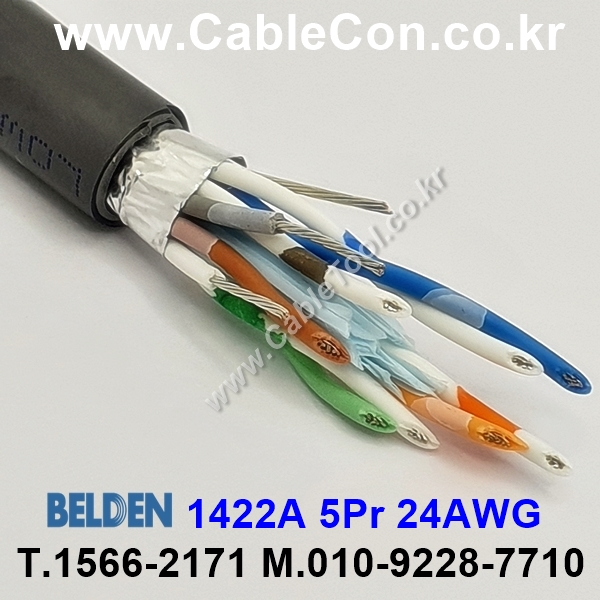 BELDEN 1422A 060(Chrome) 5Pair 24AWG 벨덴 1M