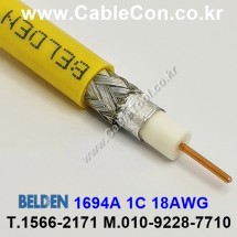 BELDEN 1694A 004(Yellow) RG-6/U 벨덴 3M