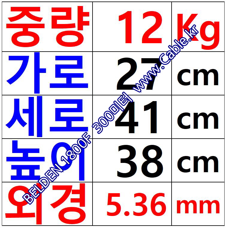 BELDEN 1800F 벨덴케이블 300m
