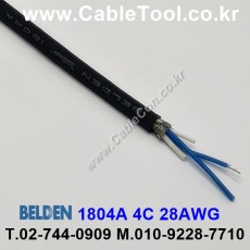 BELDEN 1804A J5C(Black) 4C 28AWG 벨덴 1롤 30M