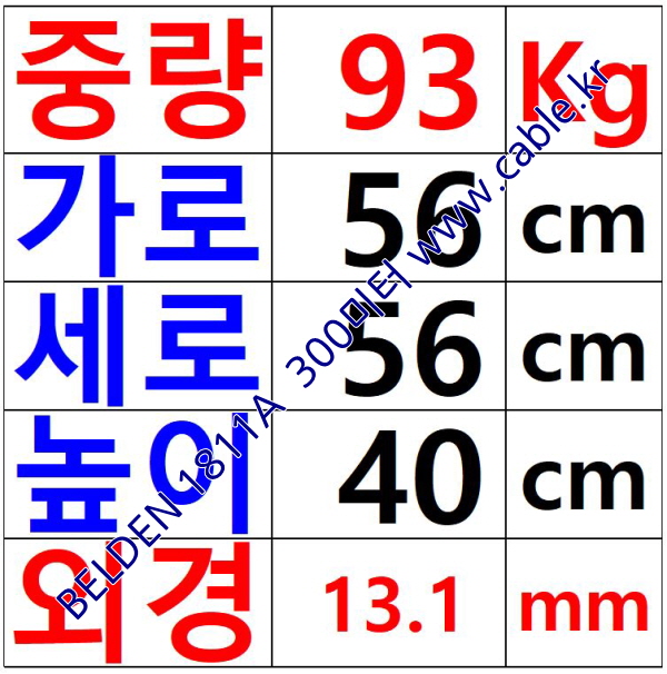 BELDEN 1811A (300미터) 벨덴케이블