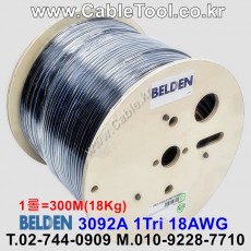 BELDEN 3092A 010(Black) RG-6/U 벨덴 300M