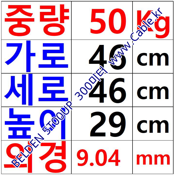 BELDEN 5T00UP 008(Gray) 2C 10AWG 벨덴 300M