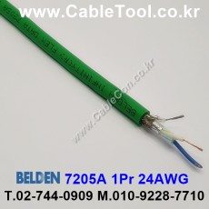 BELDEN 7205A X4P(Green) 1Pair 24AWG 벨덴 300M