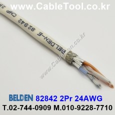 BELDEN 82842(Y64348) 877(Natural) 2Pair 24AWG 벨덴 10M