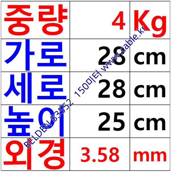 BELDEN 83552 (150미터) 벨덴