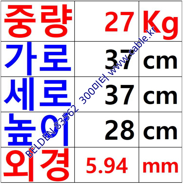 BELDEN 83562 (300미터) 벨덴케이블