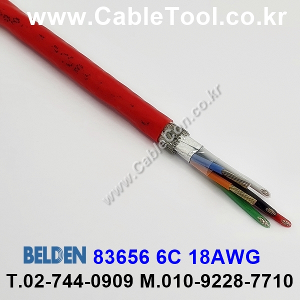 BELDEN 83656 002(Red) 6C 18AWG 벨덴 300미터