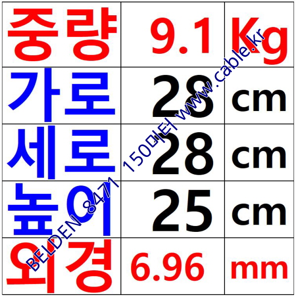 BELDEN 8471 060(Chrome) 1Pair 16AWG 벨덴 150M