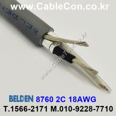 오디오케이블 2C(가닥) 18AWG BELDEN 8760 벨덴 1M