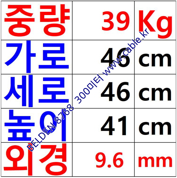 BELDEN 8768 (300미터) 벨덴케이블