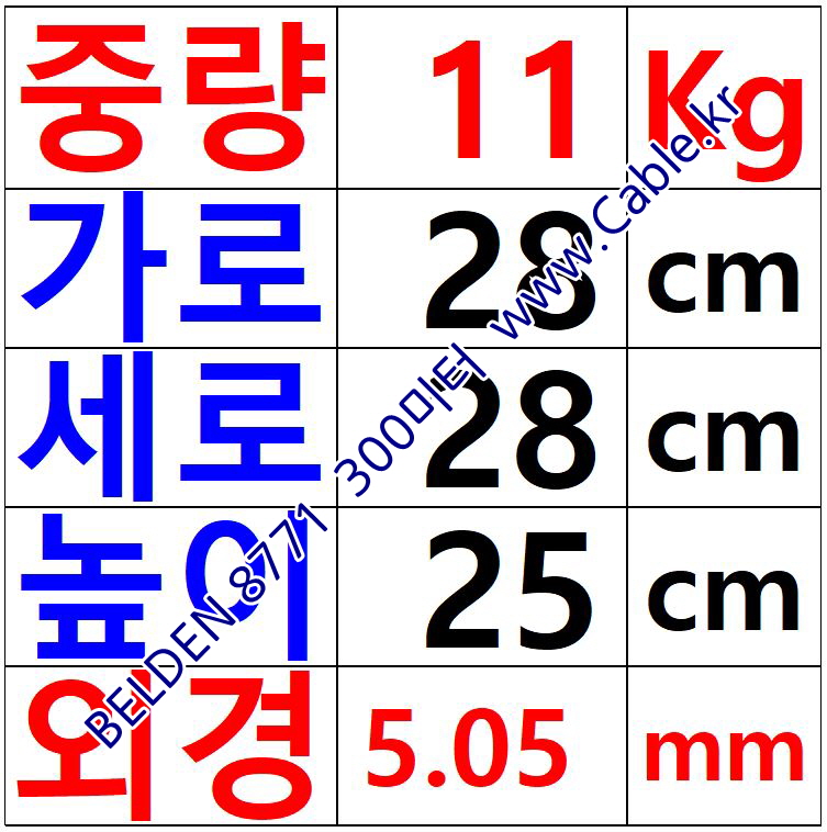 BELDEN 8771 (300미터) 벨덴