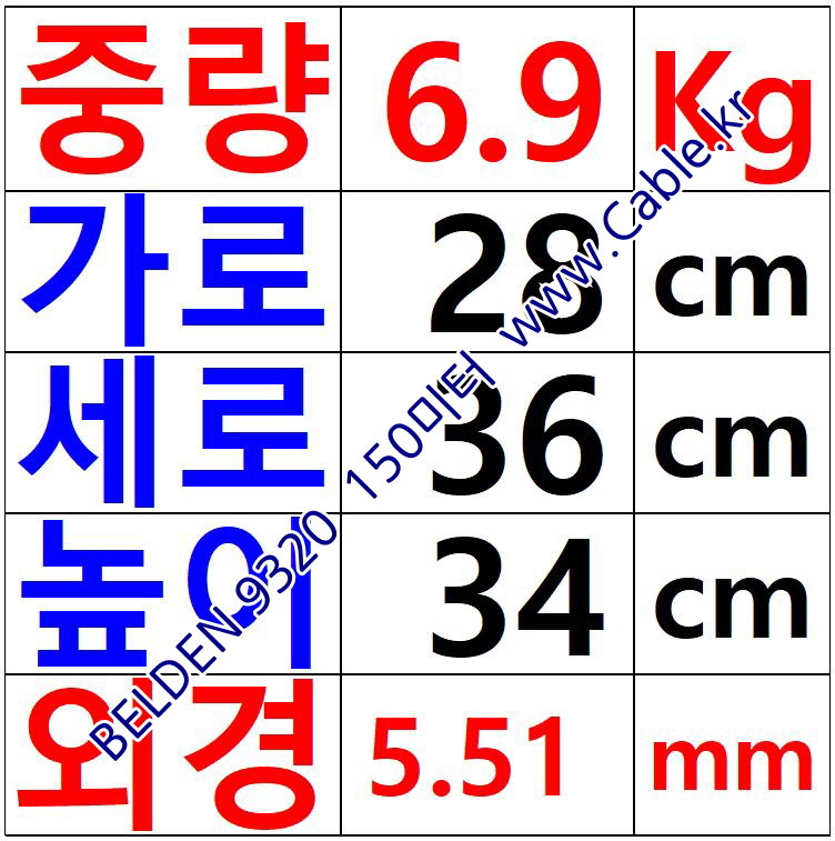 BELDEN 9320 (150미터) 벨덴