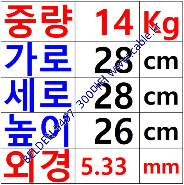 BELDEN 9497 (300미터) 벨덴