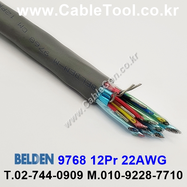 BELDEN 9768 060(Chrome) 12Pair 22AWG 벨덴 1M