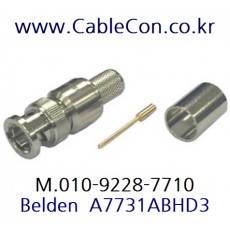 BELDEN A7731ABHD3 BNC 커넥터 벨덴, BELDEN 7731A 압착식 BNC Plug