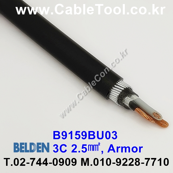BELDEN B9159BU03 (300미터) 벨덴케이블 3C 2.5㎟, Armor